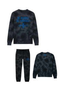 Be Humble Be Yourself Midweight Tie Dyed Crewneck Sweater Jogger Set
