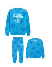 Load image into Gallery viewer, Be Humble Be Yourself Midweight Tie Dyed Crewneck Sweater Jogger Set