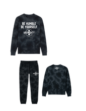 Load image into Gallery viewer, Be Humble Be Yourself Midweight Tie Dyed Crewneck Sweater Jogger Set