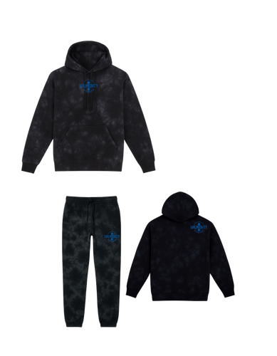 BeAlmighty Small Logo Midweight Tie Dyed Hoodie Jogger Set