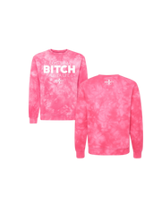 Load image into Gallery viewer, Don’t Be A Bitch All Ya Life Midweight Tie Dyed Crewneck Sweater