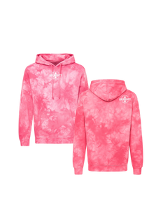 BeAlmighty Small Logo Midweight Tie Dyed Hoodie