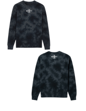 Load image into Gallery viewer, BeAlmighty Small Logo Midweight Tie Dyed Crewneck Sweater