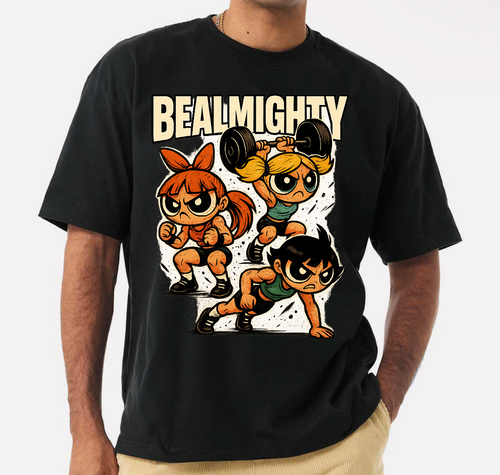 BeAlmighty Power Puff Girls Lift Heavyweight T Shirt