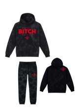 Load image into Gallery viewer, Don’t Be A Bitch All Ya Life Midweight Tie Dyed Hoodie Jogger Set
