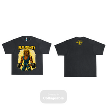 Load image into Gallery viewer, BeAlmighty Black Anime Super Sayin Heavyweight T Shirt