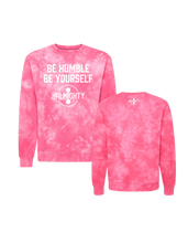 Load image into Gallery viewer, Be Humble Be Yourself Midweight Tie Dyed Crewneck Sweater