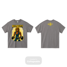 Load image into Gallery viewer, BeAlmighty Black Anime Super Sayin Heavyweight T Shirt