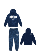 Load image into Gallery viewer, Don’t Be A Bitch All Ya Life Midweight Tie Dyed Hoodie Jogger Set