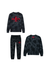 Load image into Gallery viewer, BeAlmighty Big Logo Midweight Tie Dyed Crewneck Sweater Jogger Set