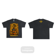 Load image into Gallery viewer, BeAlmighty Black Lion Super Sayin Heavyweight T Shirt
