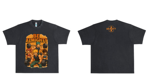BeAlmighty Anime Team Work Heavyweight T Shirt