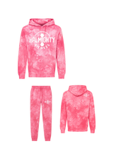 Load image into Gallery viewer, BeAlmighty Big Logo Midweight Tie Dyed Hoodie Jogger Set