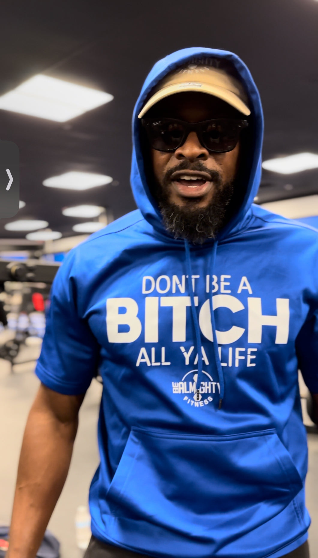 Don’t Be A Bi**h All Ya Life Sport-Wicked Short Sleeve Polyester Hoodie