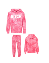 Load image into Gallery viewer, Don’t Be A Bitch All Ya Life Midweight Tie Dyed Hoodie Jogger Set