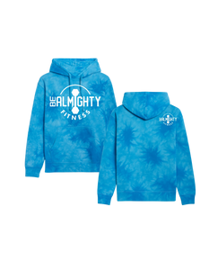 BeAlmighty Big Logo Midweight Tie Dyed Hoodie