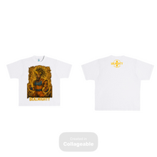 Load image into Gallery viewer, BeAlmighty Black Lion Super Sayin Heavyweight T Shirt