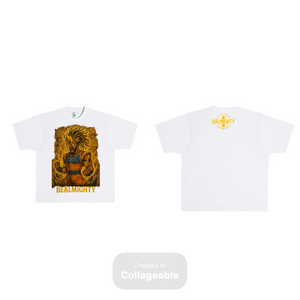 BeAlmighty Black Lion Super Sayin Heavyweight T Shirt