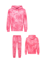 Load image into Gallery viewer, BeAlmighty Small Logo Midweight Tie Dyed Hoodie Jogger Set