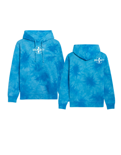 BeAlmighty Small Logo Midweight Tie Dyed Hoodie