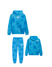 Load image into Gallery viewer, BeAlmighty Small Logo Midweight Tie Dyed Hoodie Jogger Set