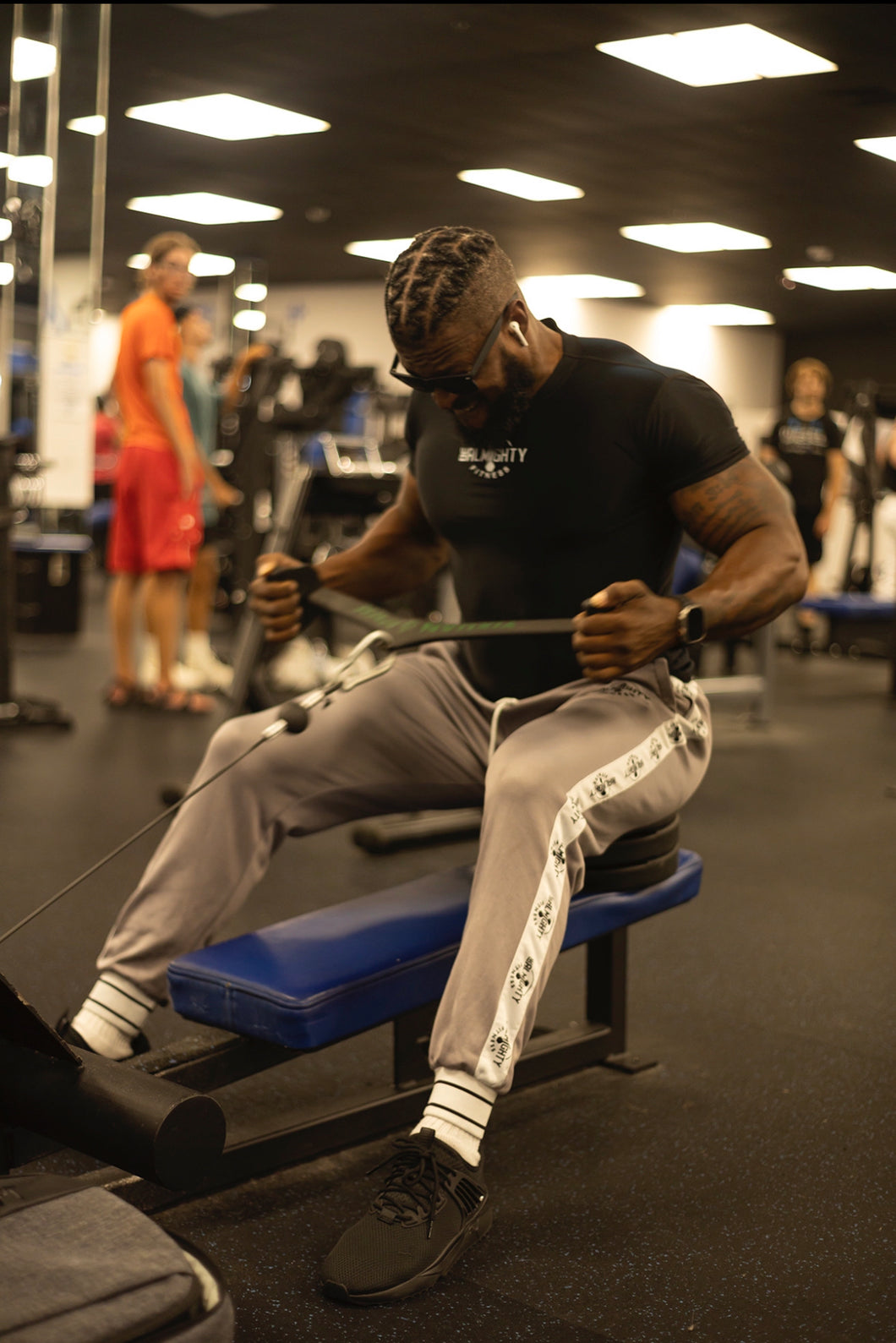 BeAlmighty small logo Short Sleeve Compression T Shirt