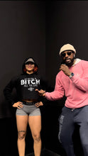 Load image into Gallery viewer, Ladies’ Don’t Be A BITCH All Ya Life Cropped Fleece Hoodie