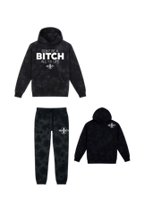 Load image into Gallery viewer, Don’t Be A Bitch All Ya Life Midweight Tie Dyed Hoodie Jogger Set