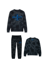 Load image into Gallery viewer, BeAlmighty Big Logo Midweight Tie Dyed Crewneck Sweater Jogger Set