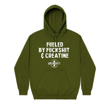 Load image into Gallery viewer, Fueled By Fuck Shit &amp; Creatine Premium Hoodie