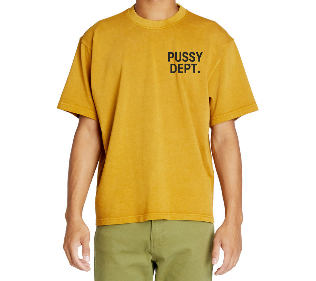 Left Chest Pussy Dept. Heavy T Shirt.