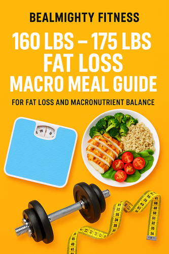160lbs- 175lbs Fat Loss Macro Meal Guide