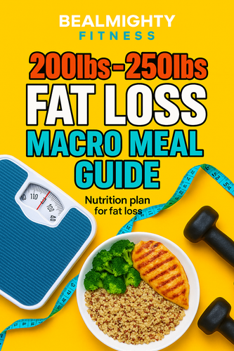 200-250lbs Fat Loss Macro Meal Guide