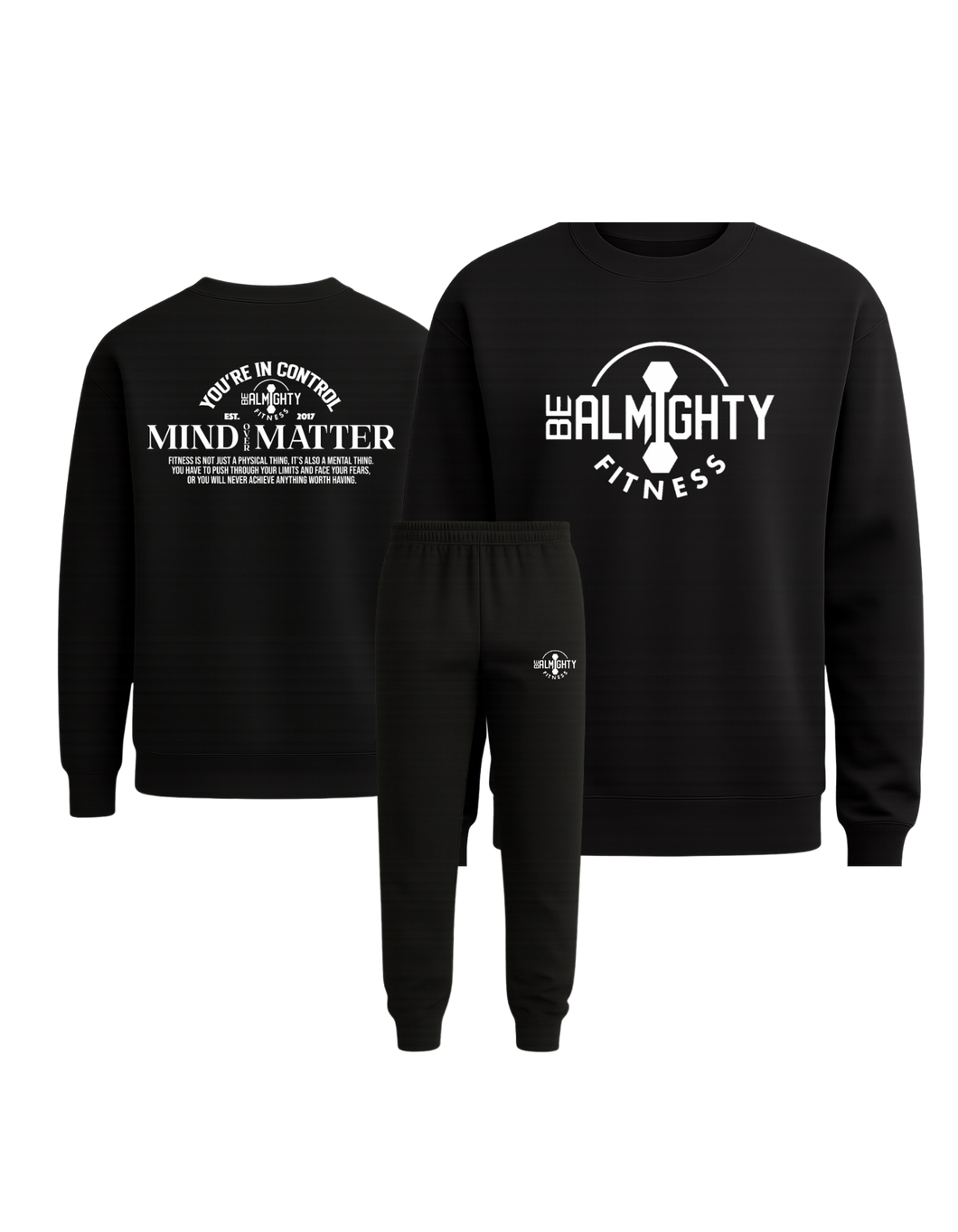 Mind Over Matter BeAlmighty  Ultimate Crewneck Jogger Set