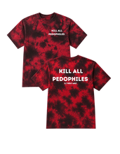 Load image into Gallery viewer, Kill All Pedophiles Crystal Tie-Dye T Shirts