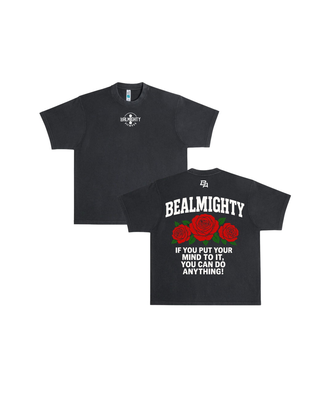 BeAlmighty Rose Heavyweight T Shirt