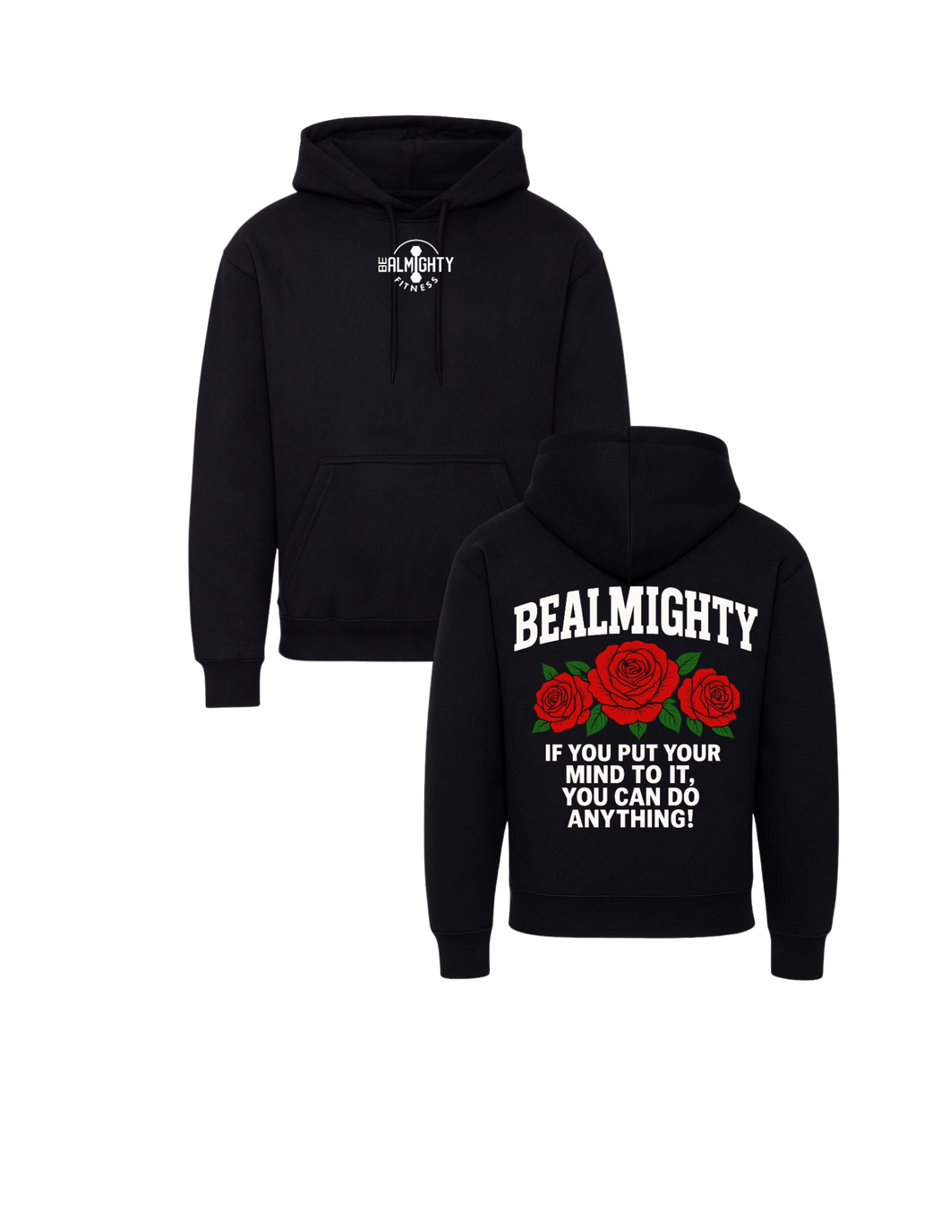BeAlmighty Rose Heavyweight Urban Hoodie