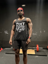 Load image into Gallery viewer, Quit Bullshi**in &amp; Get Off Yo As* Black Sportswear Training Tank