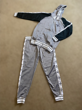 Load image into Gallery viewer, 100% Polyester Fleece Dark Grey/Black Tracksuit