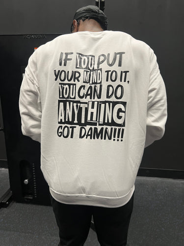 If You Put Your Mind To It BeAlmighty Classic Logo Crewneck Sweater